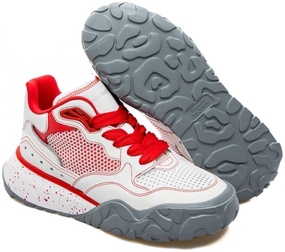 Alexander McQueen Court Trainer Chunky Sneakers Wit