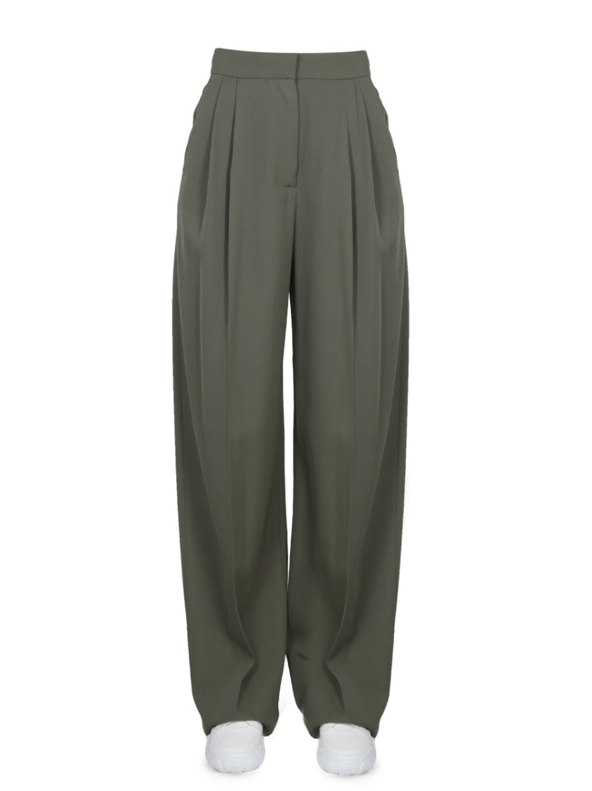 Alexander McQueen Wide Leg Pants Groen