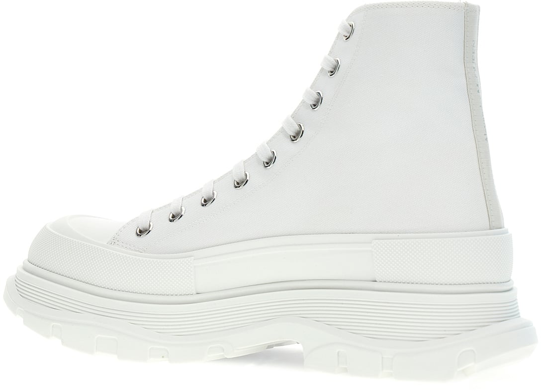 Alexander McQueen Alexander McQueen White canvas Tread Slick sneakers Wit