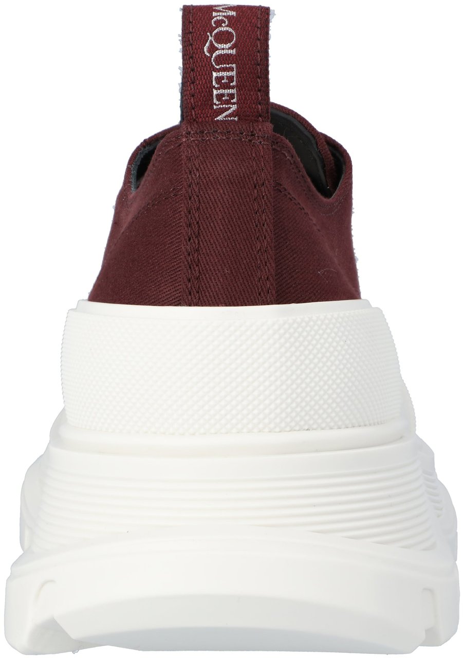Alexander McQueen Tread Sneaker 'Burgundy White' Wit