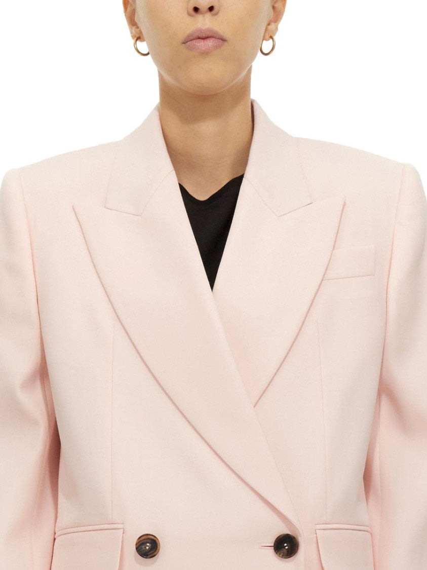 Alexander McQueen Double-Breasted Jacket Neutraal