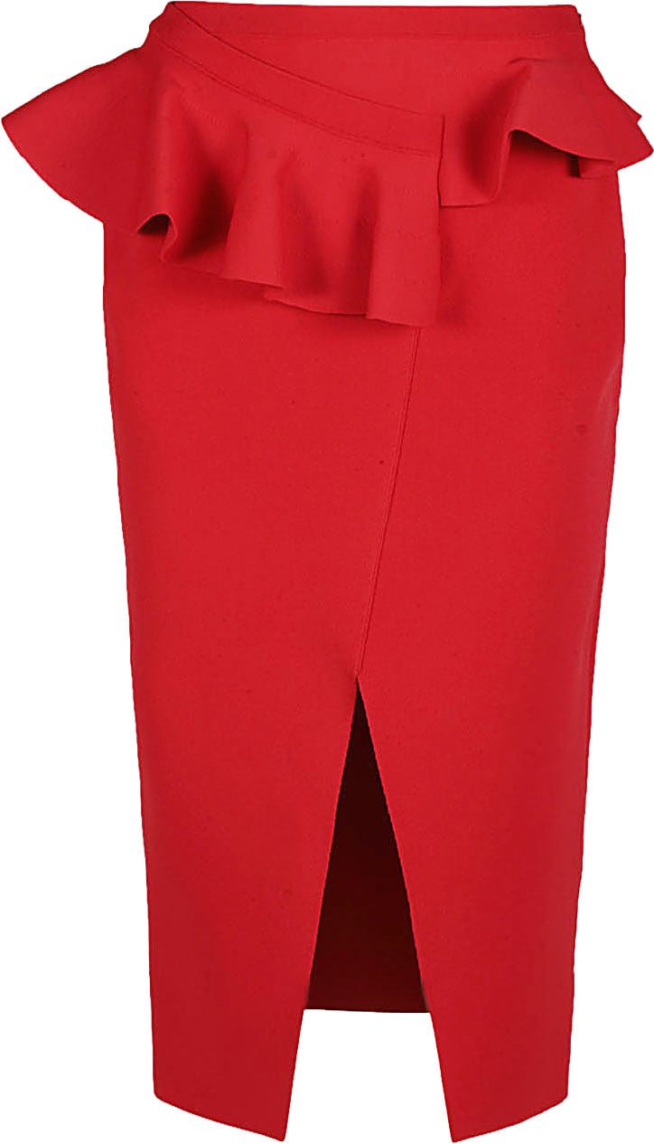 Alexander McQueen Skirts Red Rood