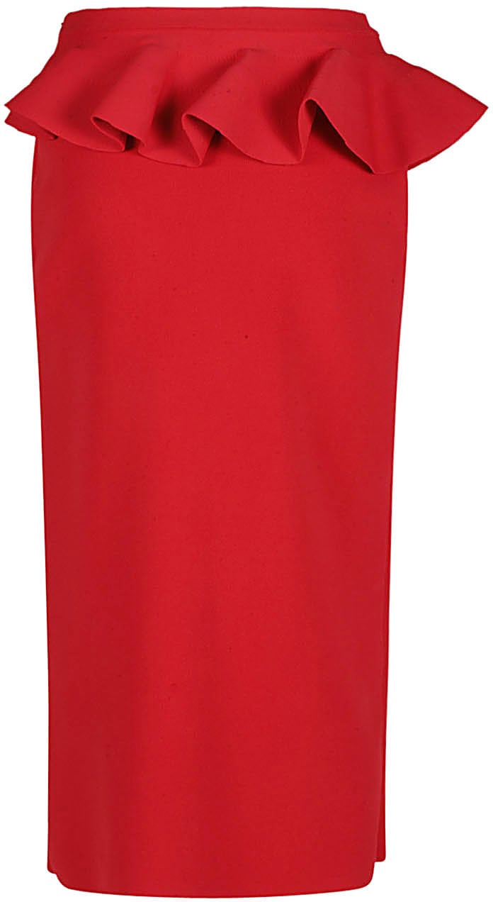 Alexander McQueen Skirts Red Rood
