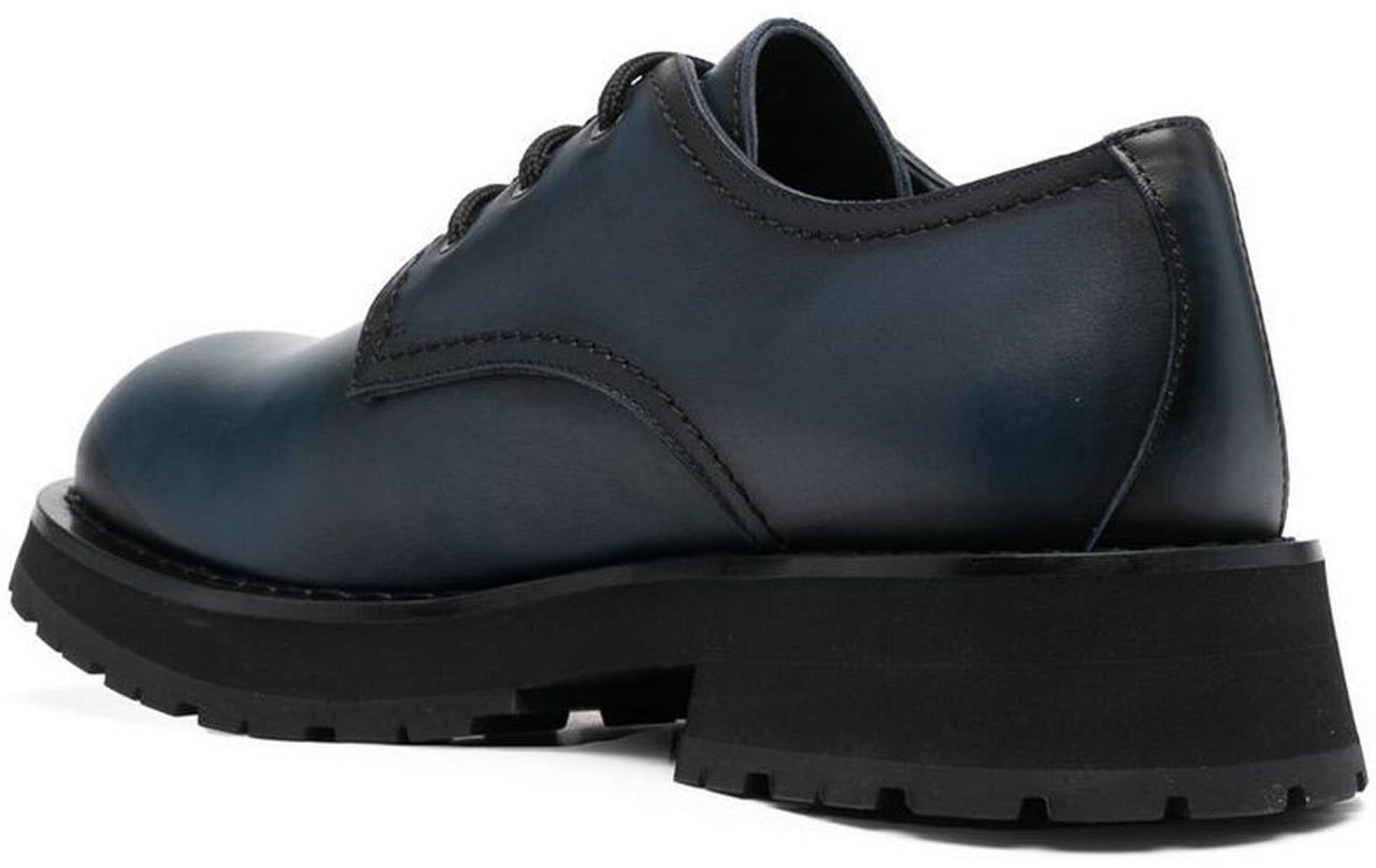 Alexander McQueen Alexander McQueen Leather Derbies Blauw