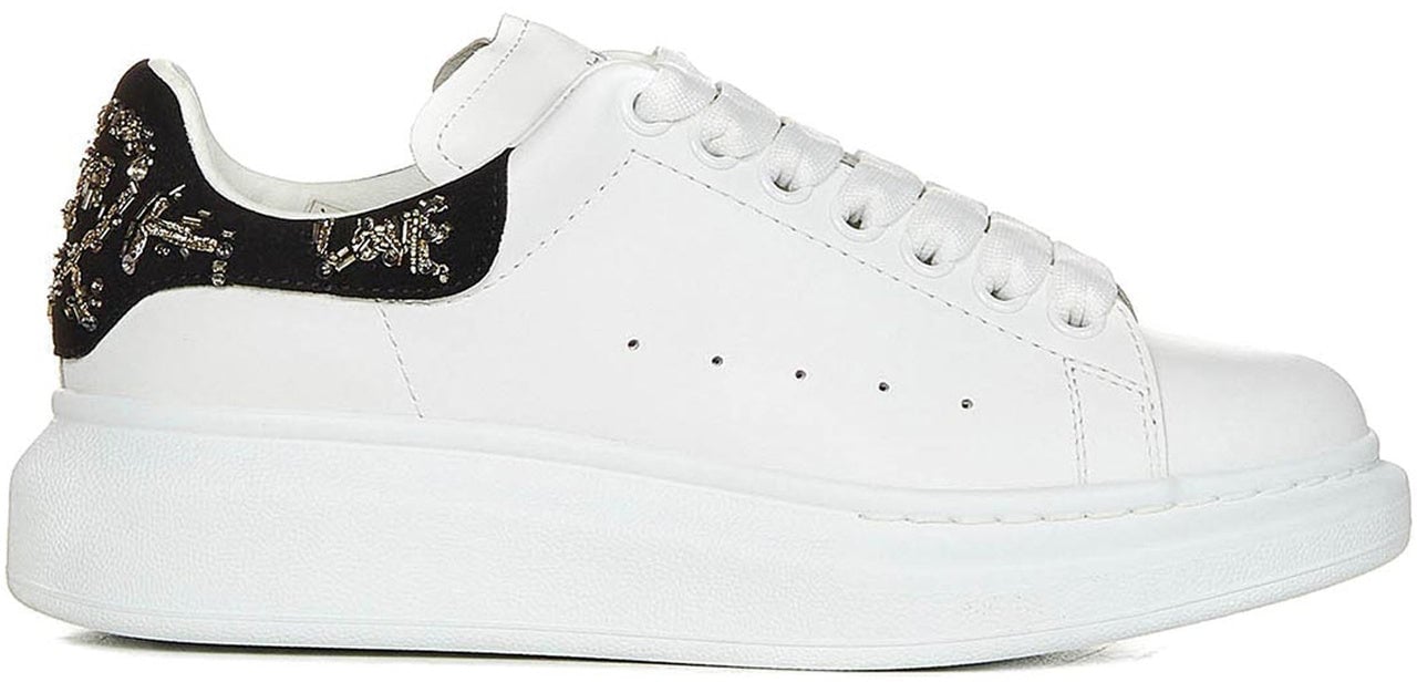 Alexander McQueen Alexander McQueen Oversized Leather Sneakers Wit