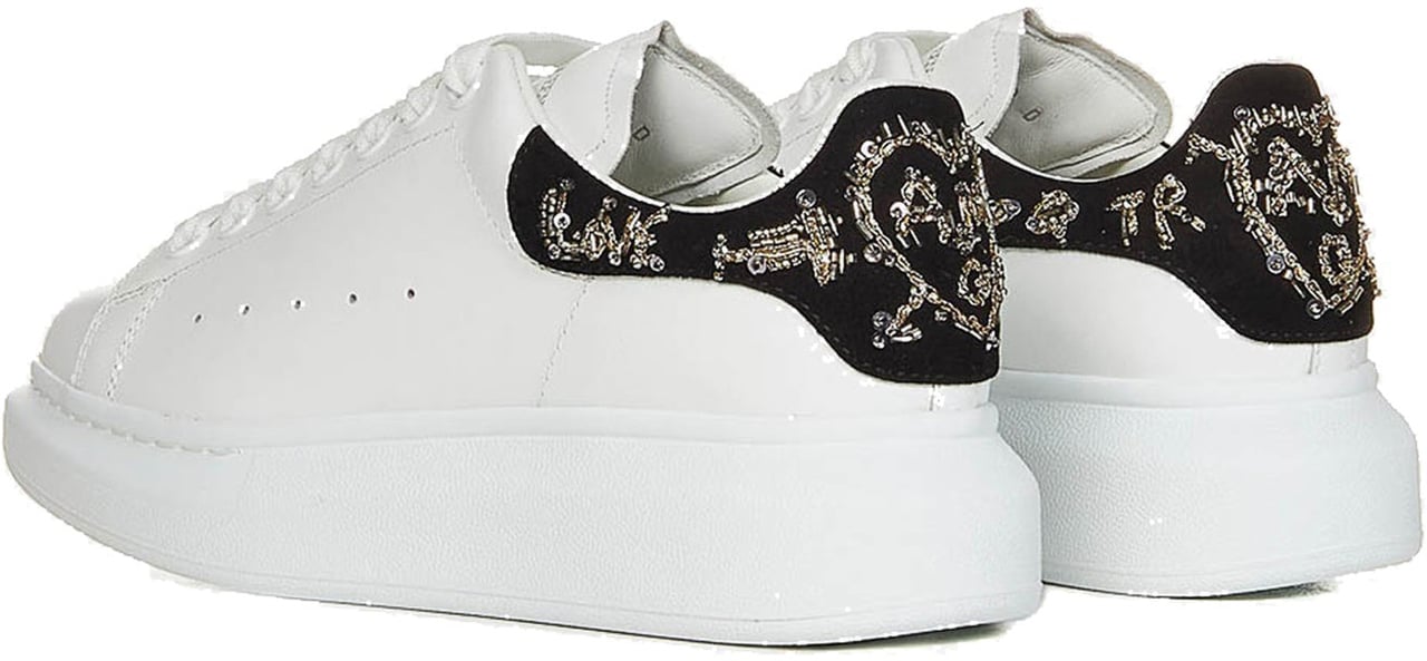 Alexander McQueen Alexander McQueen Oversized Leather Sneakers Wit
