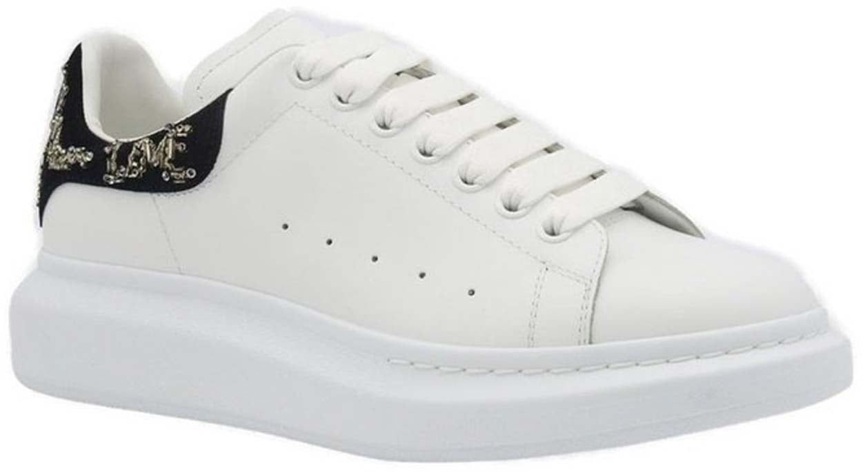 Alexander McQueen Alexander McQueen Oversized Leather Sneakers Wit