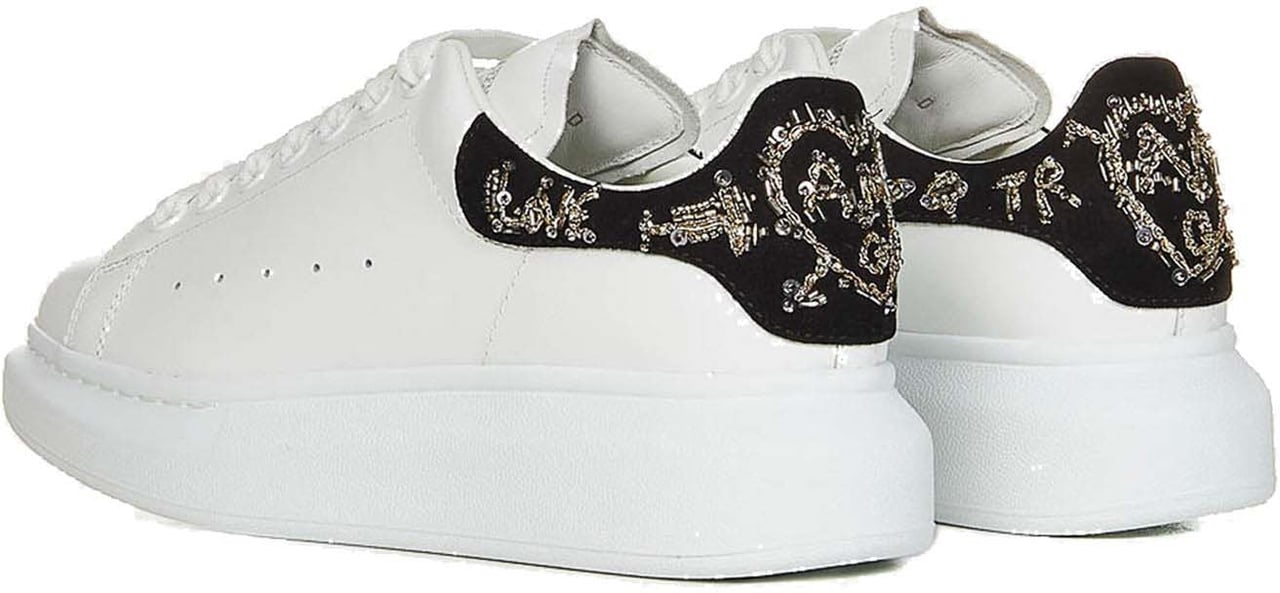 Alexander McQueen Alexander McQueen Oversized Leather Sneakers Wit