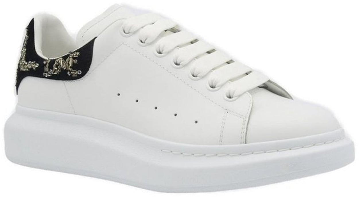 Alexander McQueen Alexander McQueen Oversized Leather Sneakers Wit