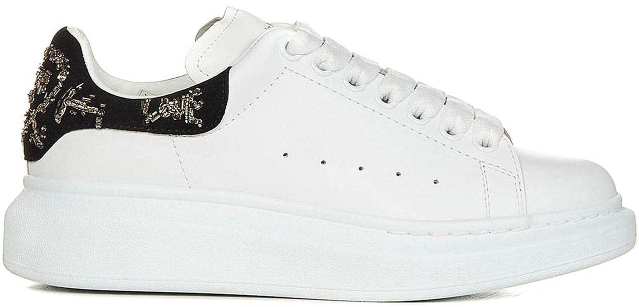 Alexander McQueen Alexander McQueen Oversized Leather Sneakers Wit
