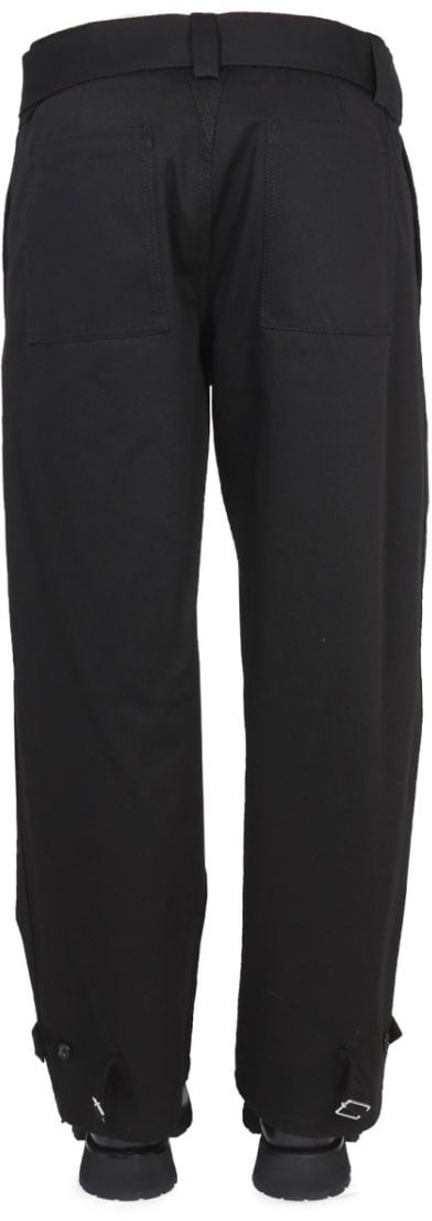 Alexander McQueen Relaxed Fit Black Cargo Pants Zwart