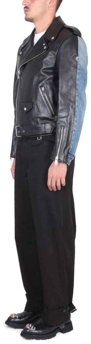 Alexander McQueen Relaxed Fit Black Cargo Pants Zwart