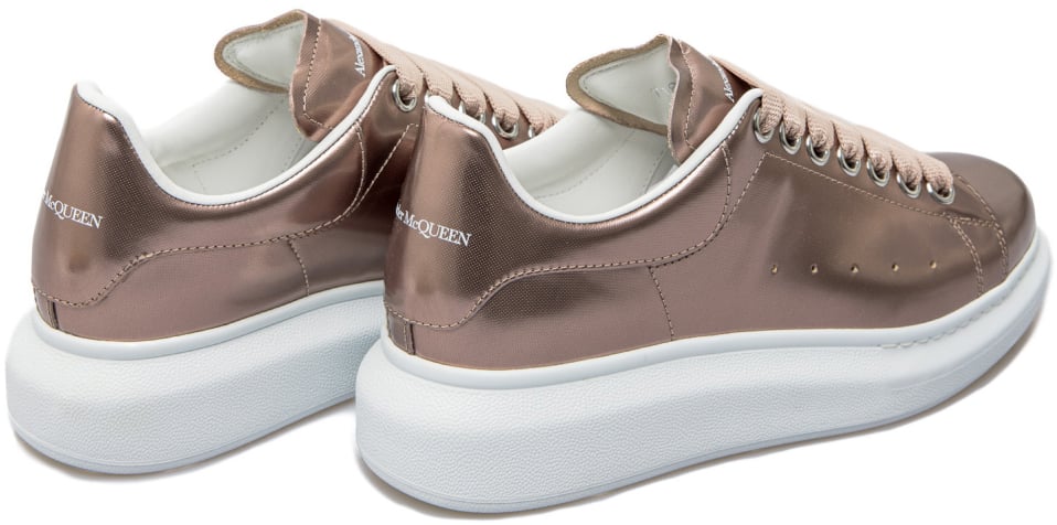 Alexander McQueen Larry Techy Oversized Lace-up Sneakers Beige