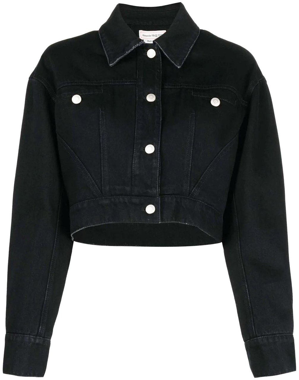 Alexander McQueen Alexander Mcqueen Denim Jacket Zwart