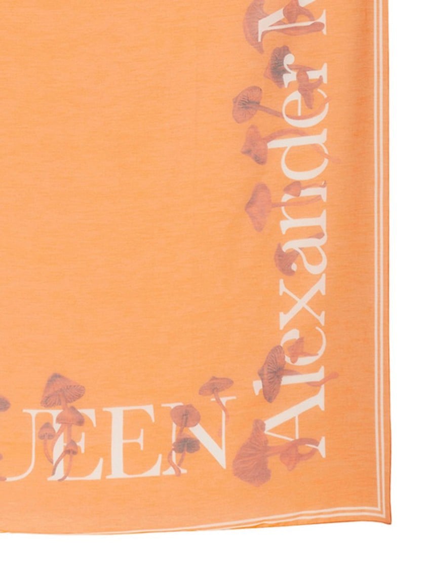Alexander McQueen Mushroom Scarf Oranje