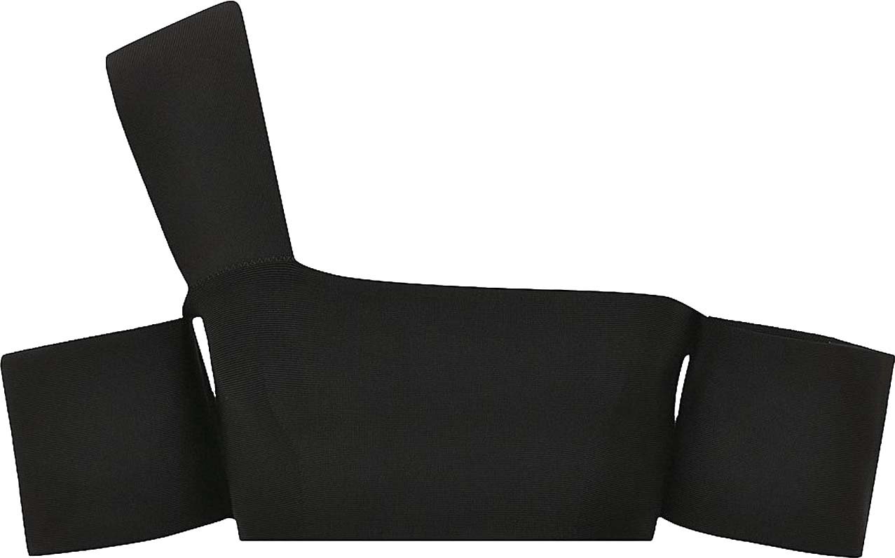 Alexander McQueen Bandage Top Zwart