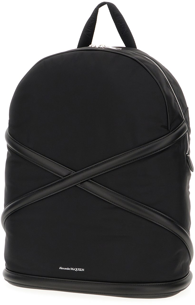 Alexander McQueen Alexander McQueen Black nylon Harness backpack Zwart