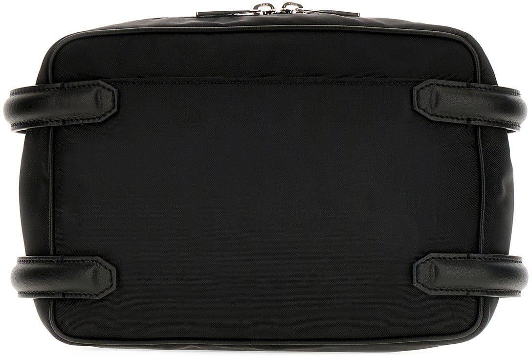 Alexander McQueen Alexander McQueen Black nylon Harness crossbody bag Zwart