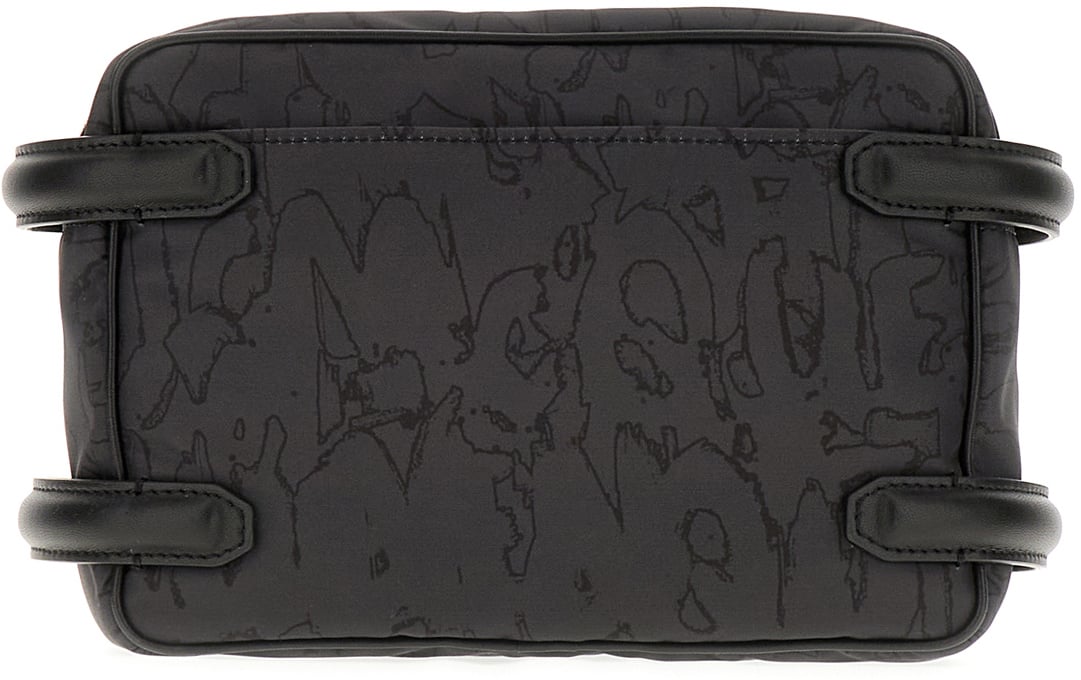 Alexander McQueen Alexander McQueen Black nylon Harness crossbody bag Zwart