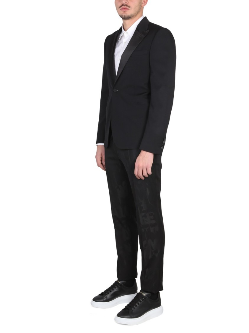 Alexander McQueen Single-Breasted Suit Jacket Zwart