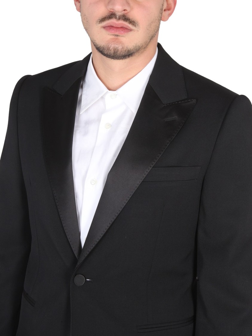 Alexander McQueen Single-Breasted Suit Jacket Zwart
