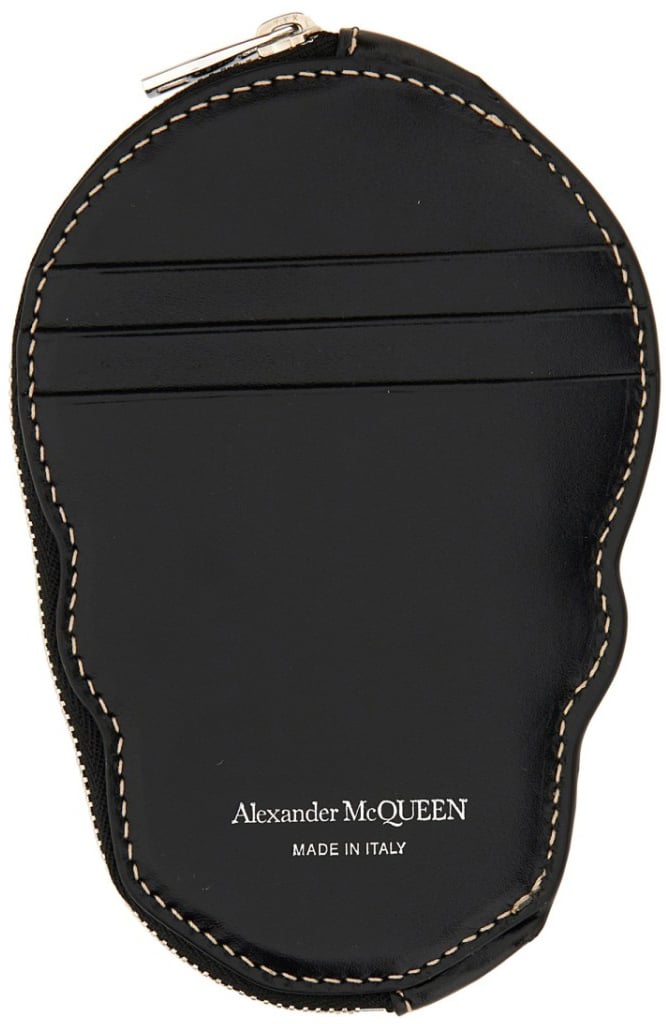 Alexander McQueen Skull Card Holder Zwart