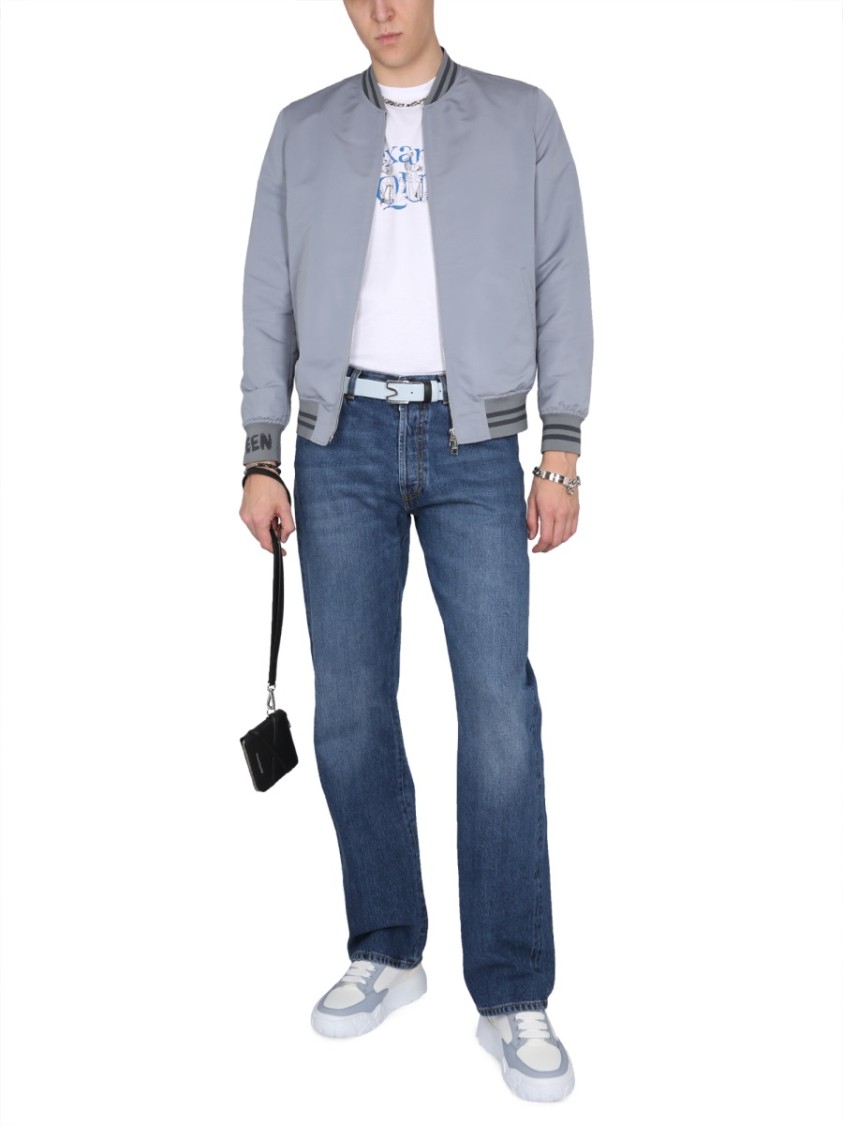 Alexander McQueen Five Pocket Jeans Blauw