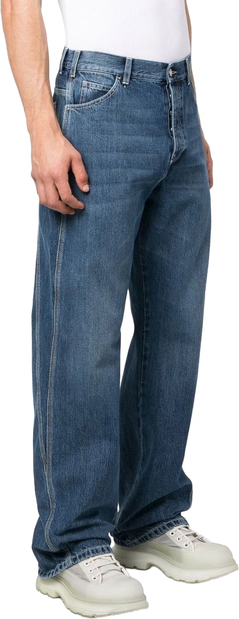 Alexander McQueen Jeans Blue Blauw