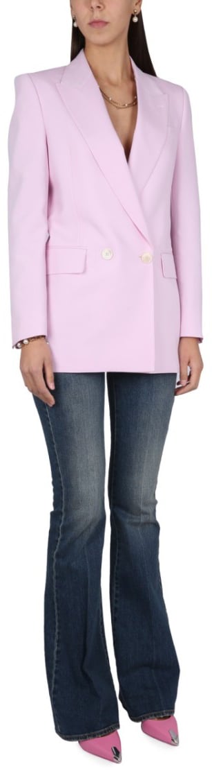 Alexander McQueen Double-Breasted Jacket Roze