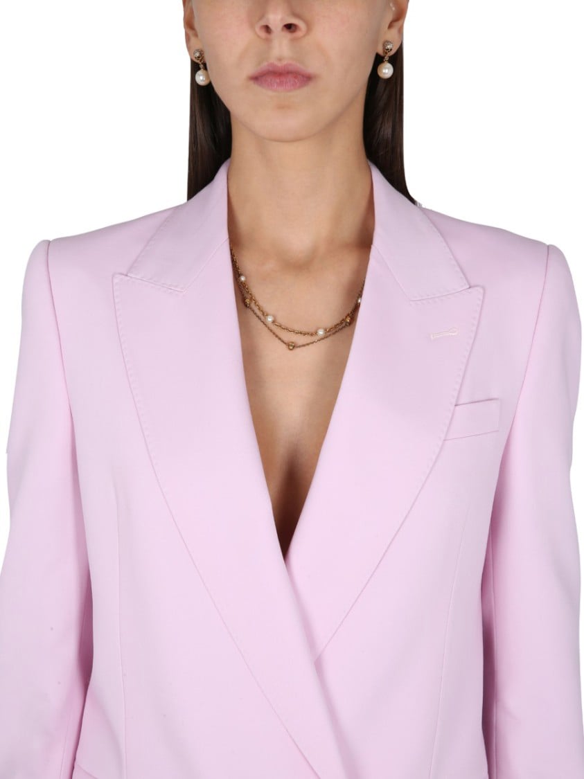 Alexander McQueen Double-Breasted Jacket Roze