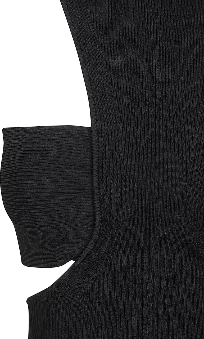 Alexander McQueen Fitted Bodice Black Dress with Flowing Skirt Zwart