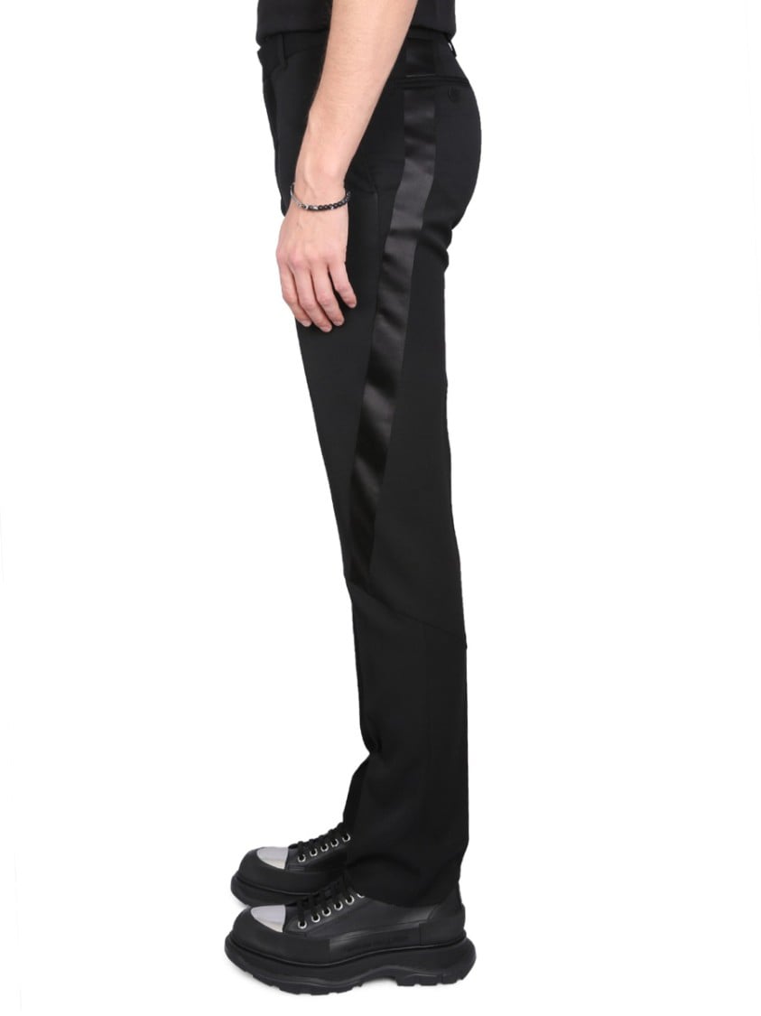 Alexander McQueen Virgin Wool Pants Zwart