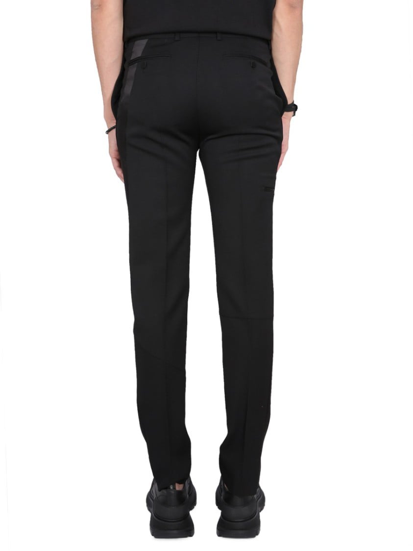 Alexander McQueen Virgin Wool Pants Zwart