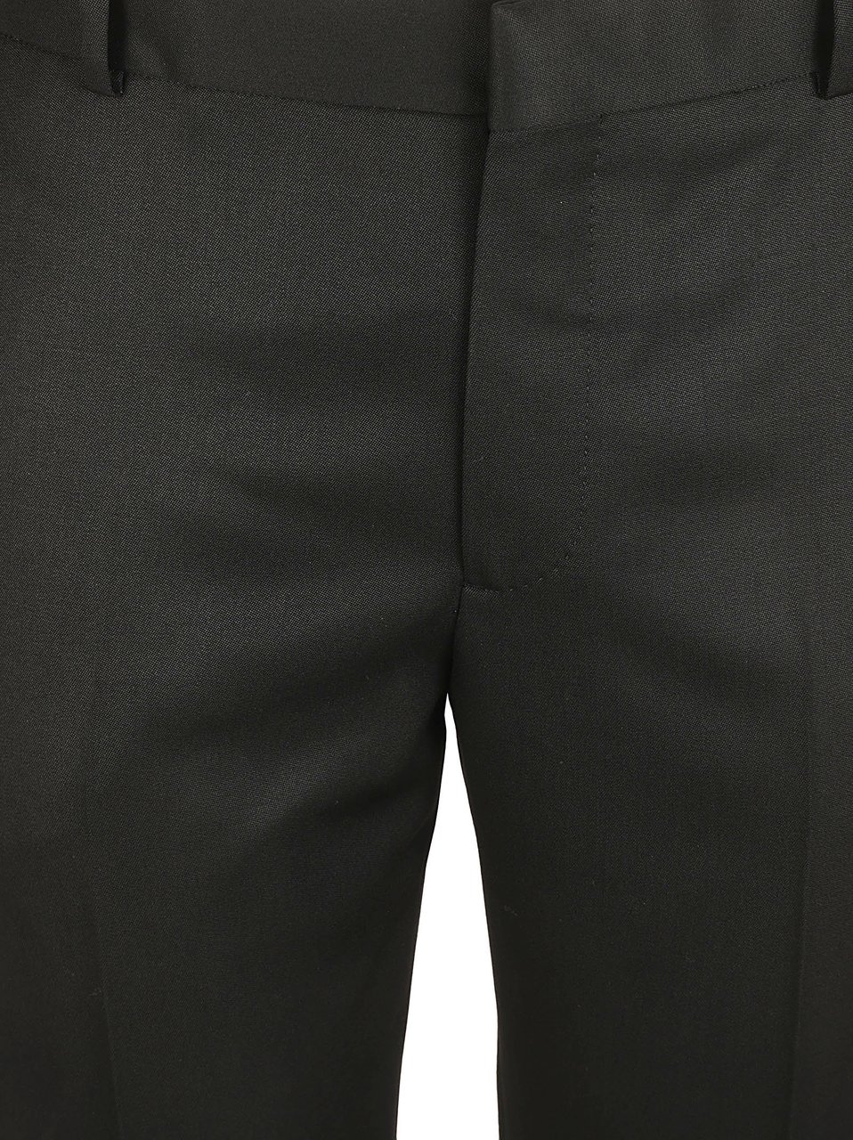 Alexander McQueen Tailored Black Wool Trousers Zwart