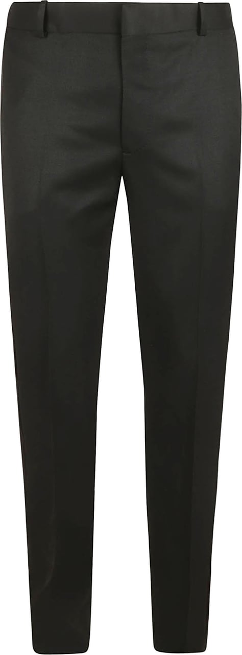 Alexander McQueen Tailored Black Wool Trousers Zwart