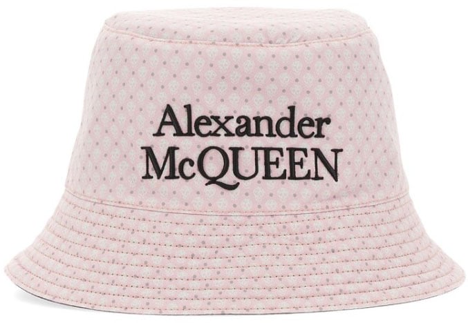 Alexander McQueen Reversible Bucket Hat Zwart