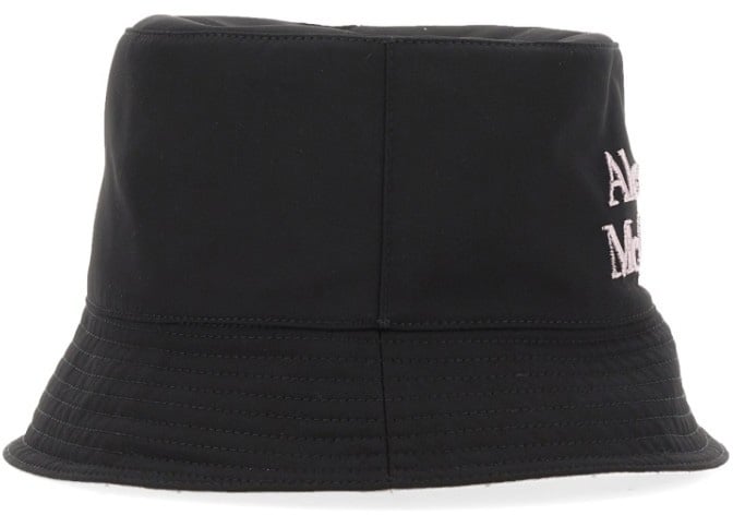 Alexander McQueen Reversible Bucket Hat Zwart