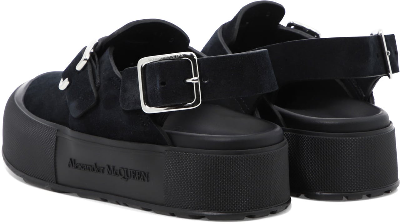 Alexander McQueen Sandali "Mount Slick" Zwart