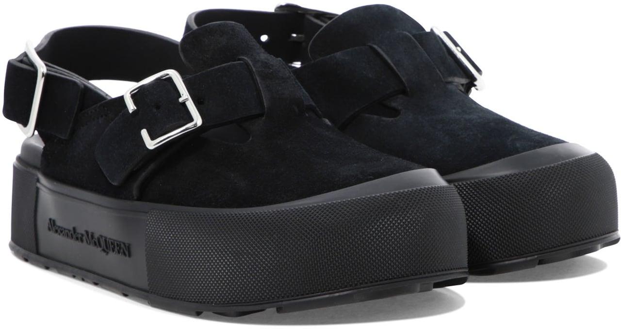 Alexander McQueen Sandali "Mount Slick" Zwart
