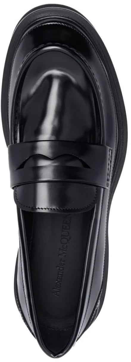 Alexander McQueen Wander Chunky Penny Loafers Zwart