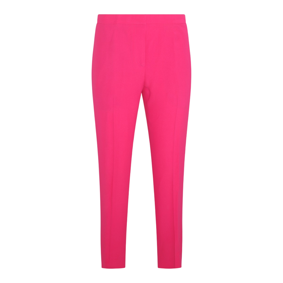 Alexander McQueen Tailored High-Waist Straight Trousers In Vibrant Pink Roze
