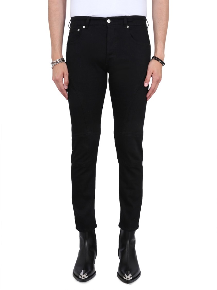 Alexander McQueen Biker Jeans Zwart