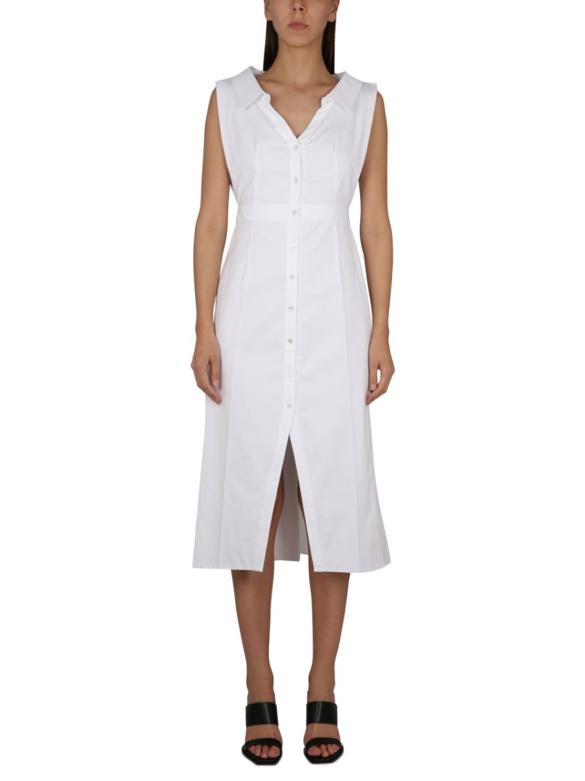 Alexander McQueen Cotton Dress Wit