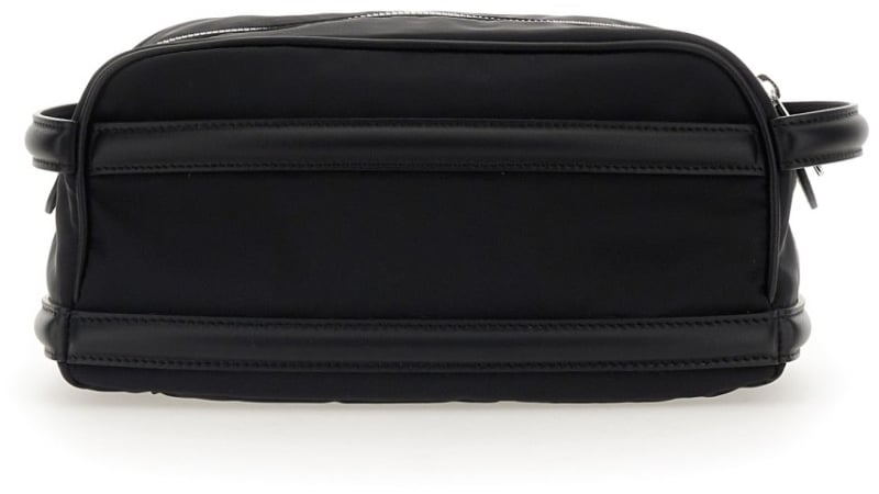 Alexander McQueen Beauty Case With Logo Zwart
