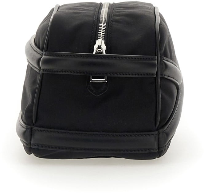 Alexander McQueen Beauty Case With Logo Zwart