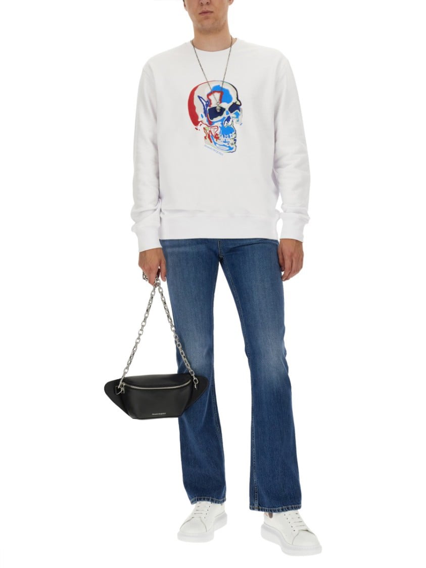 Alexander McQueen Skull Sweatshirt Wit