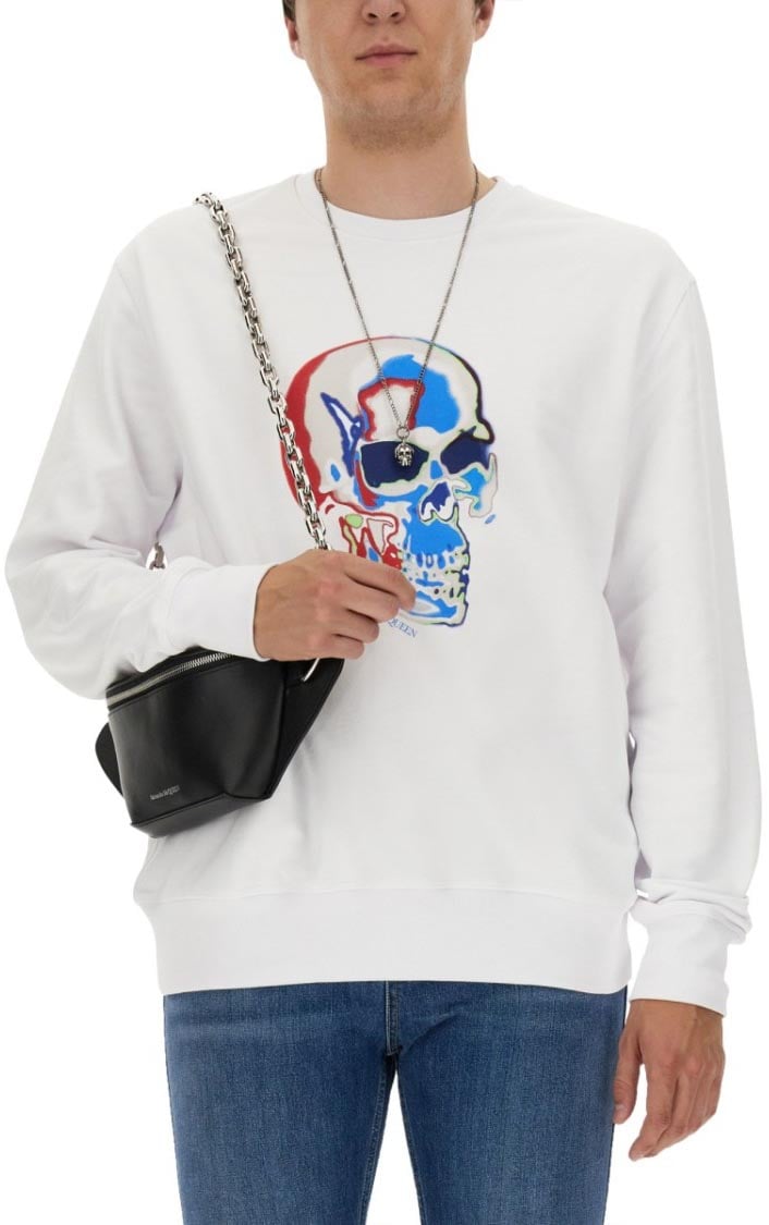 Alexander McQueen Skull Sweatshirt Wit