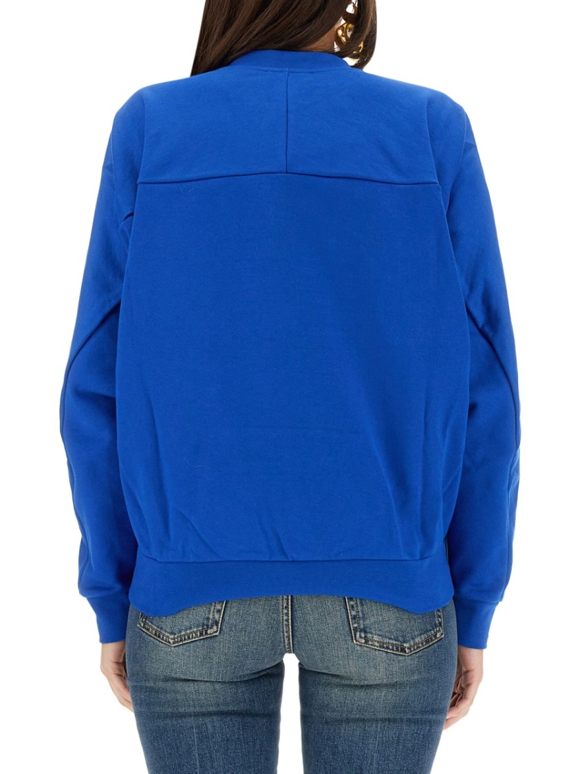 Alexander McQueen Varsiity Skull Sweatshirt Blauw