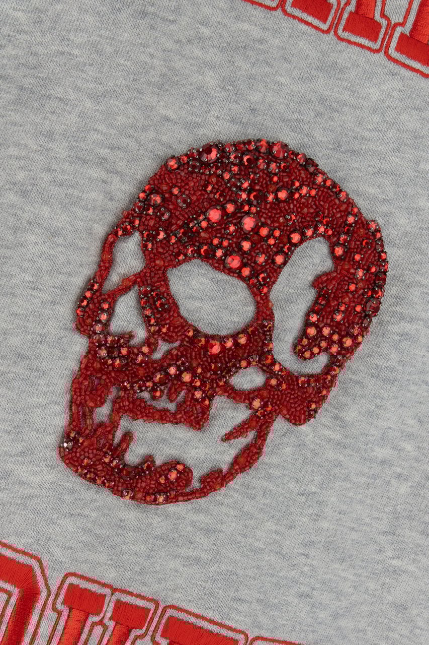 Alexander McQueen Alexander McQueen Melange grey cotton oversize sweatshirt Grijs