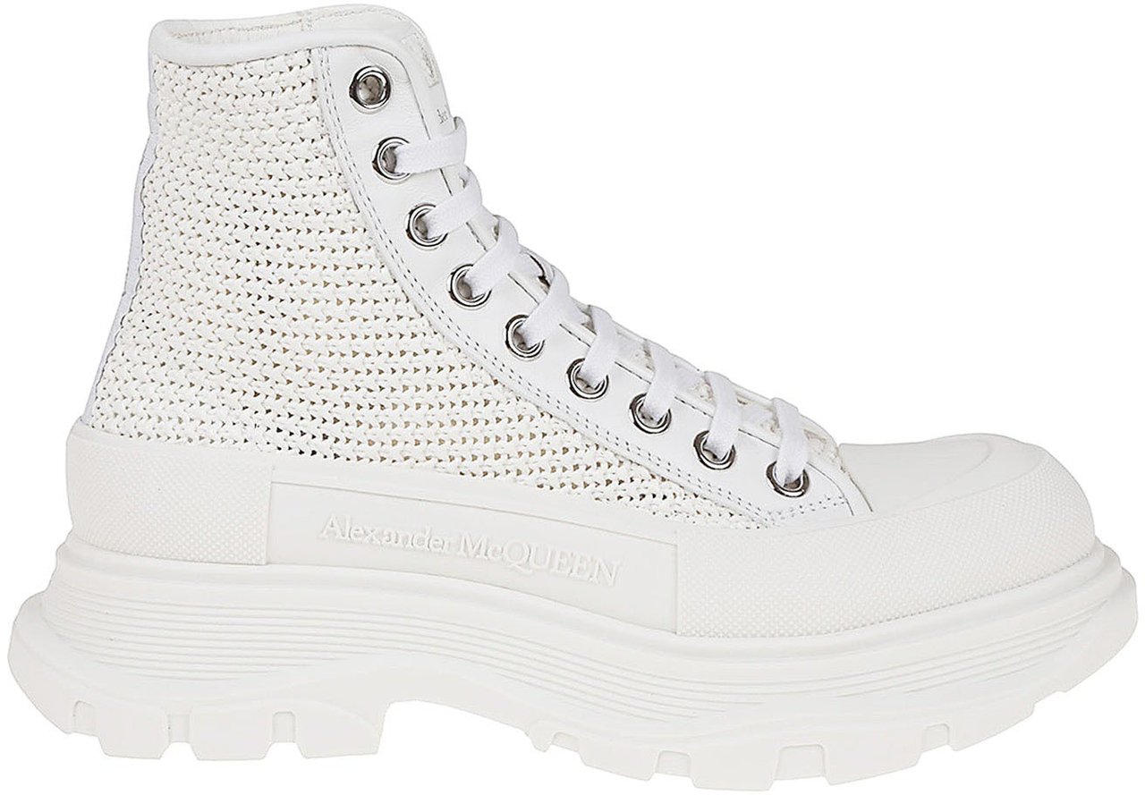 Alexander McQueen Alexander McQueen Tread Slick High-Top Sneakers Wit